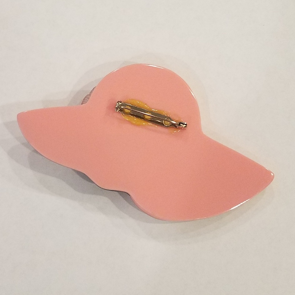 80's MOP Lady Vintage Pin - Picture 6 of 6